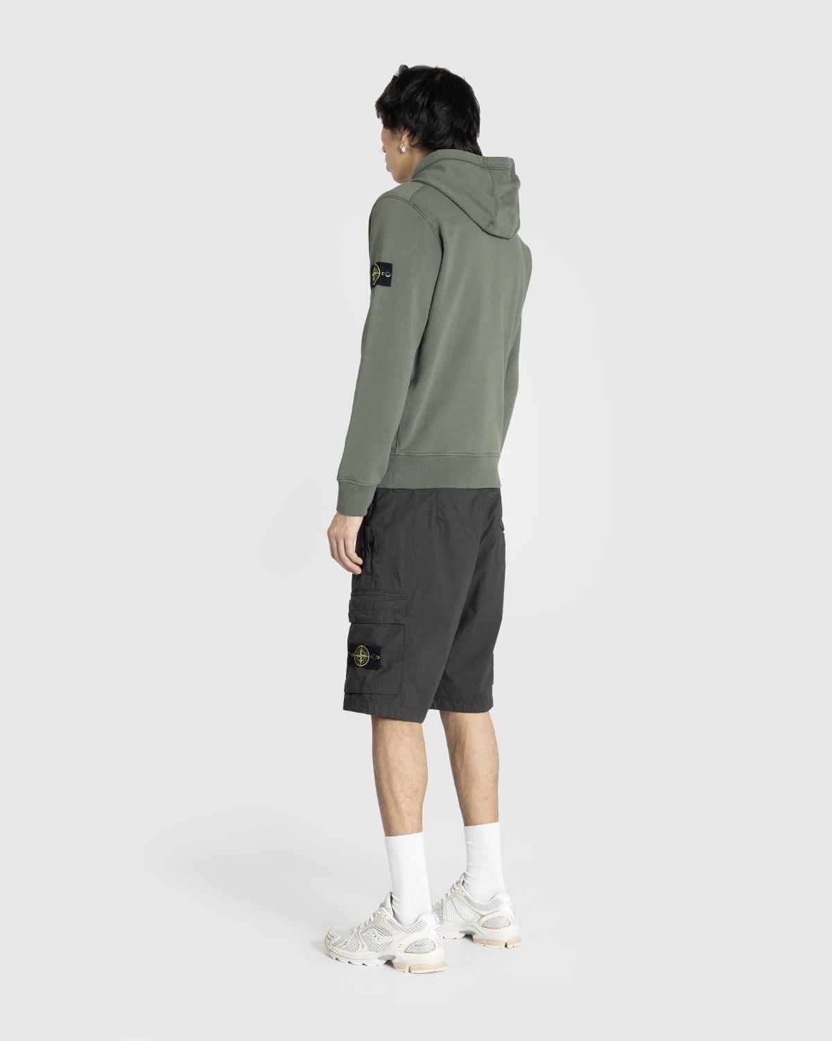 Stone island hoodie online and shorts